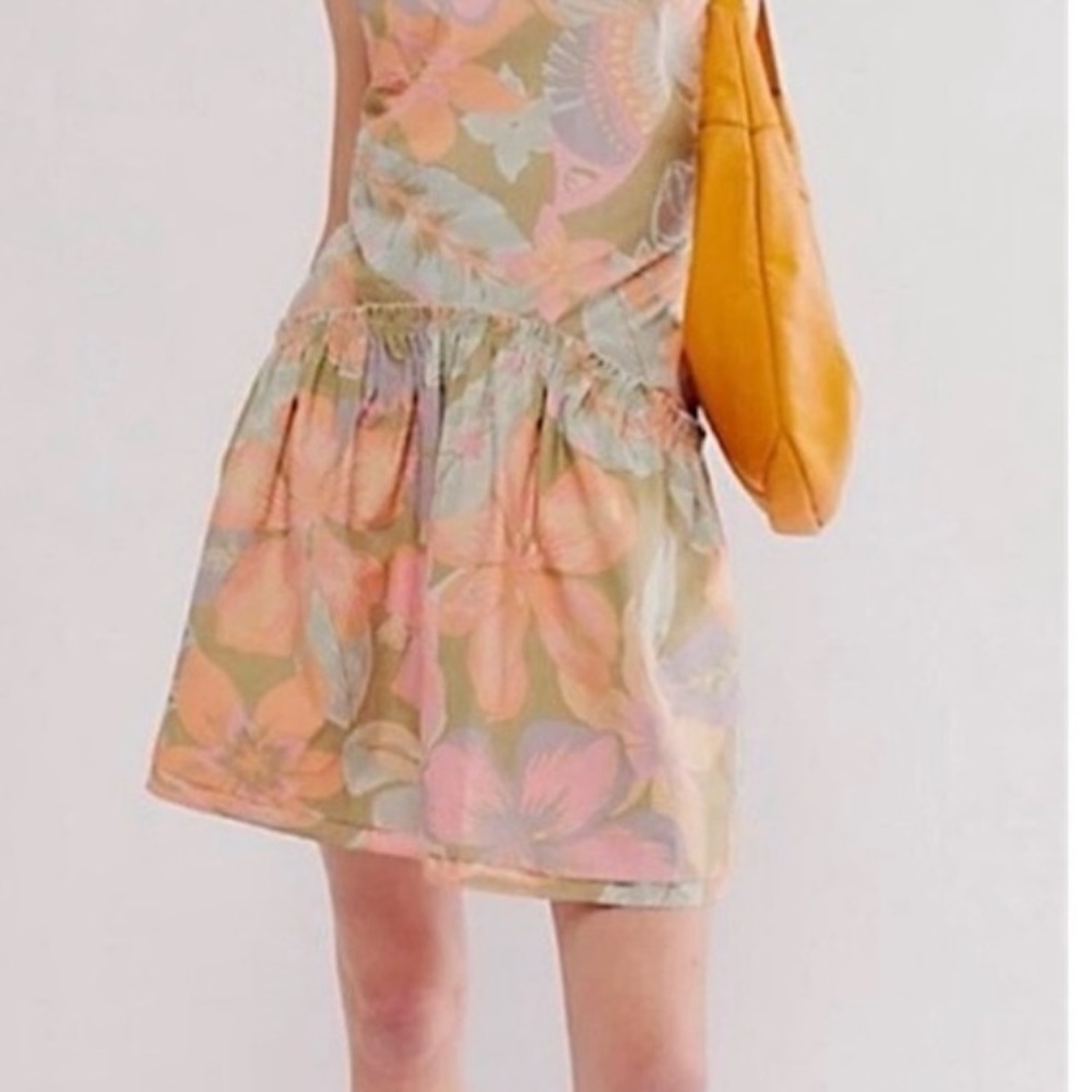 Free People Pastel Floral Mini Dress - Picture 6 of 6